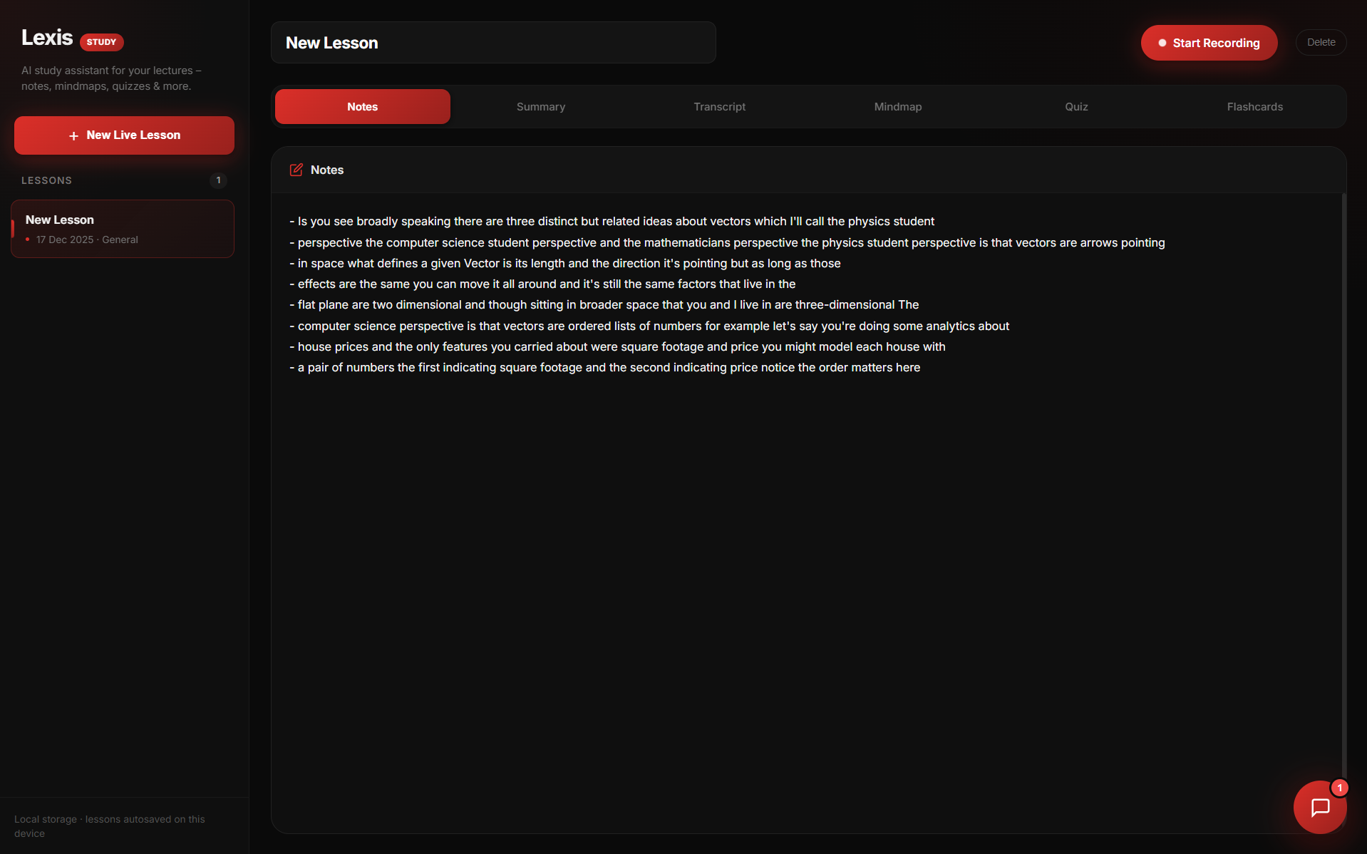 Lexis – AI Study Assistant